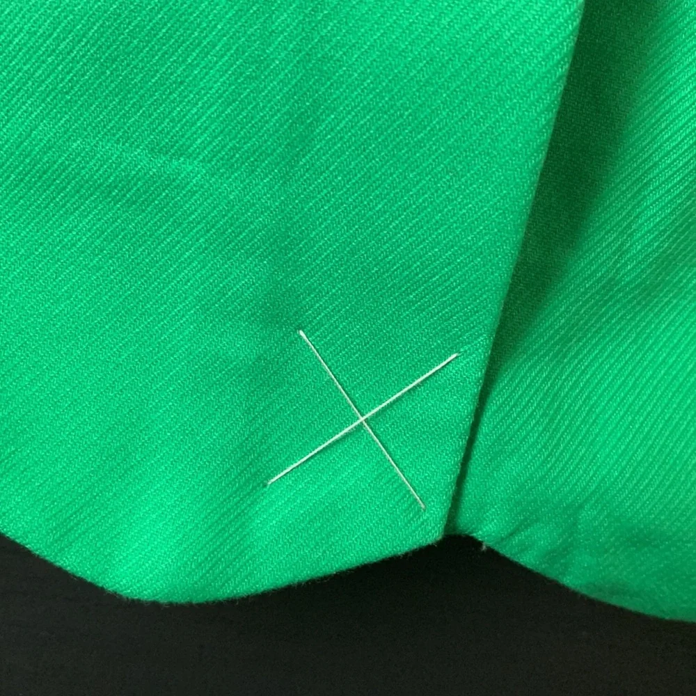 J. Crew Green Pencil Scalloped Hem Skirt